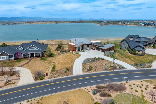 Timnath Reservoir offers kayaking and scenic homes blending nature with comfort.