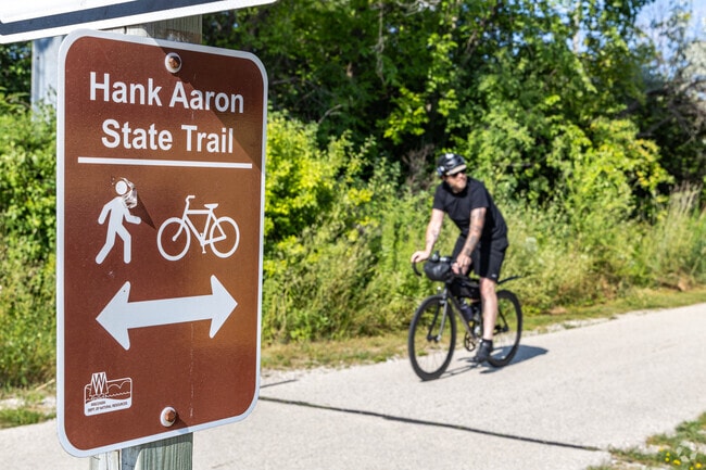 Hop on your bike and hit the Hank Aaron Trail from Fairview Park.