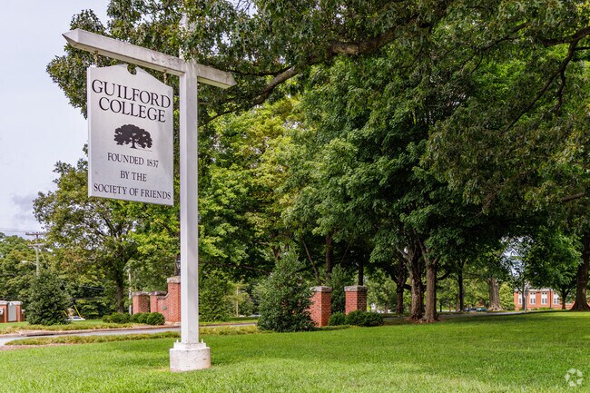 Guilford College, founded in 1837, is near The Thicket.