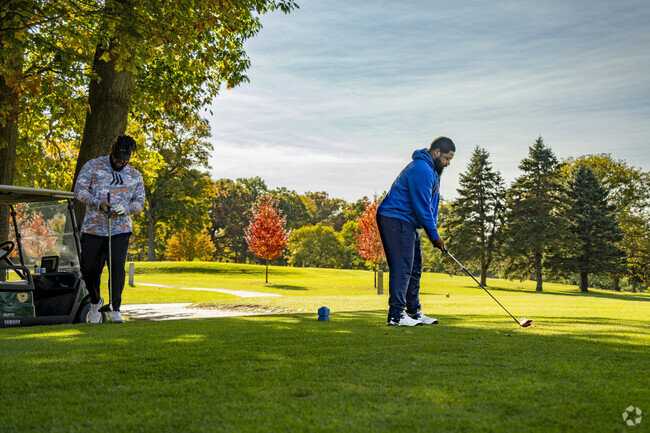 In Parkside, you can play golf at a few different courses.