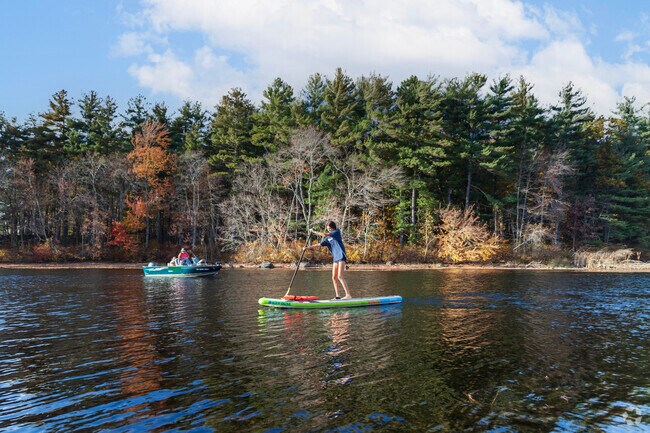 The Town Beach provides kayaks, paddle boards and canoes for residents to enjoy.