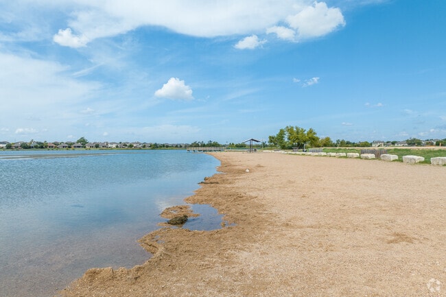 Clean beaches at Lake Pflugerville Park offer convenient swimming access for everyone to enjoy.