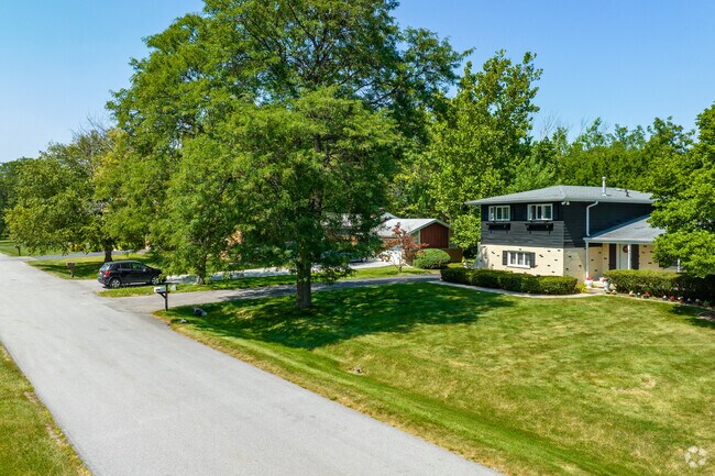 Quiet residential streets line the neighborhood of Olympia Fields.