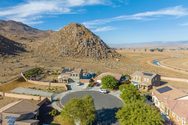 Experience serene mountain vistas every day from your San Jacinto City residence.