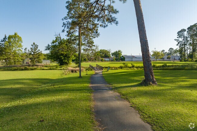The Blue and Grey Park in Fitzgerald features a walking trail.