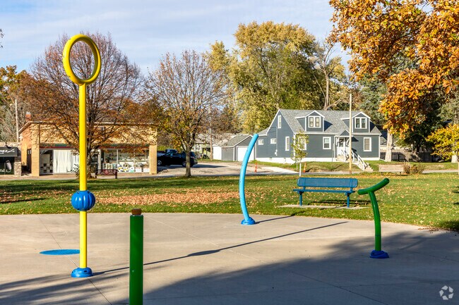 The splash pad is great for children in Stensvad District.