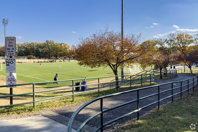 Practice fields at Gunston Middle School