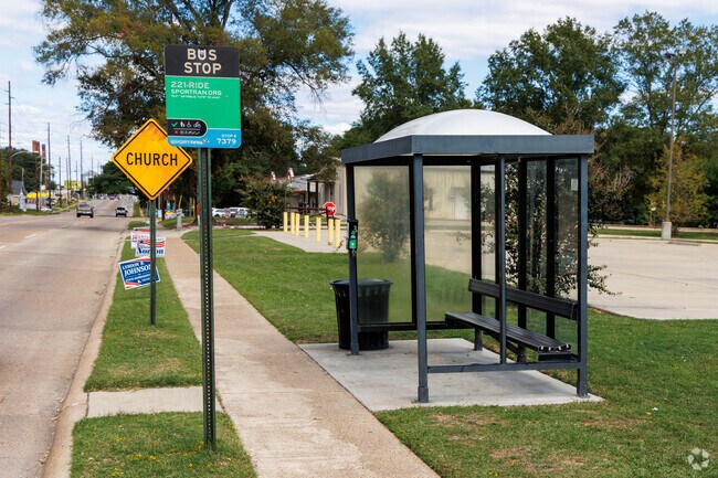 SporTran bus system provides transit in Mooretown and Hollywood Heights.