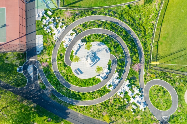 For a different route, travel through the path next to Glacken Field in Strawberry Hill.