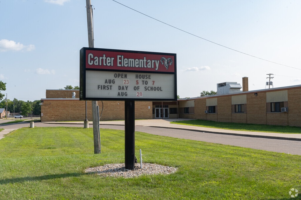 Carter Elementary School sign in Clio.