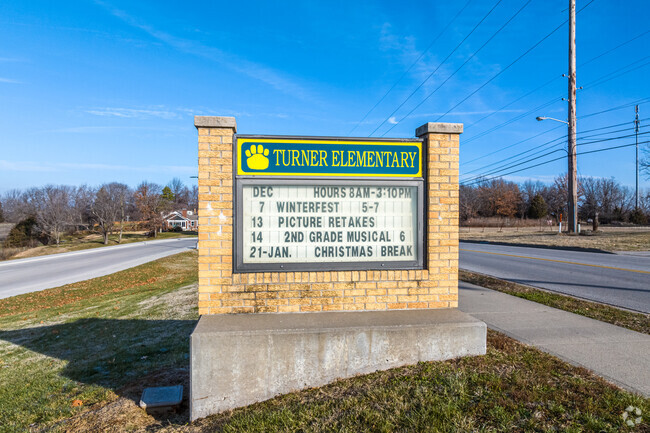 Turner Elementary School is located in Turner school district between Turner HS & MS.