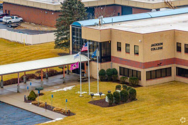 JCCLISD Academy A. Regional Middle College has two main entrances.