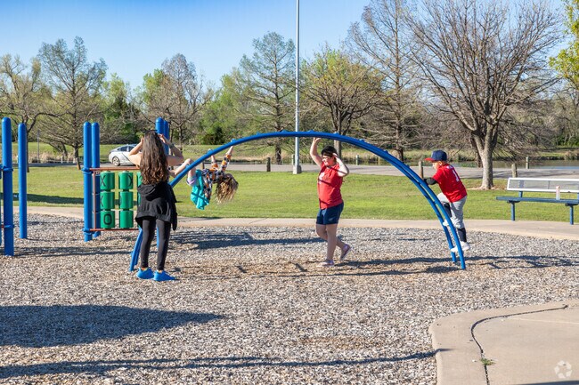 Kids love to get out their energy at the Dolese Youth Park playground.