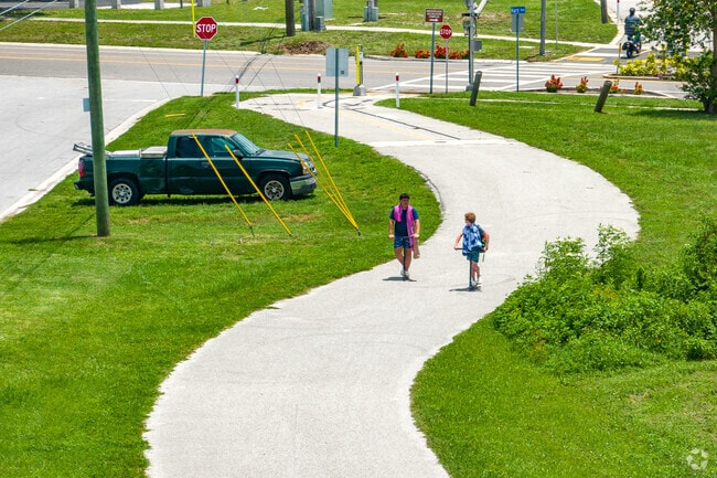Imperial Courts is known for being very pedestrian-friendly with walking and bike paths twisting throughout the community.