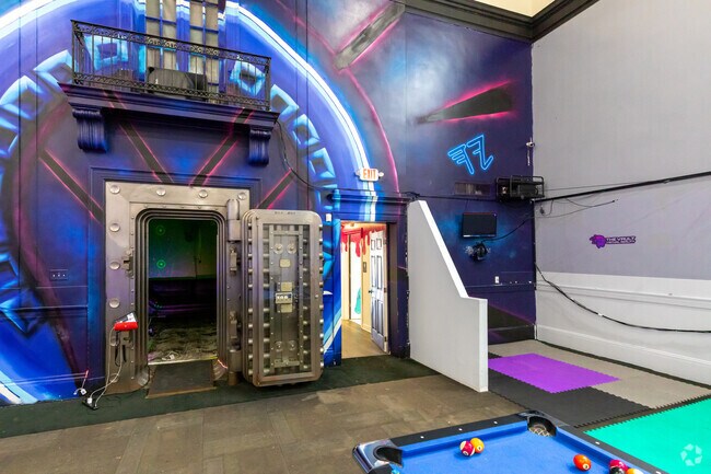 The unique space inside Vault Virtual Reality in Downtown Seymour.