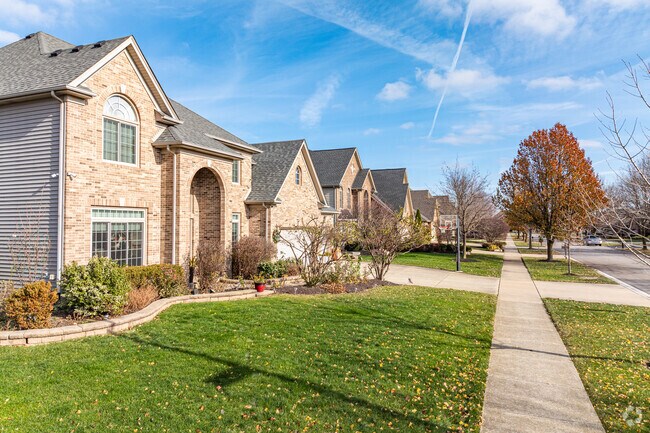 Homes with 4+ bdrms are common in the South Pointe community of Naperville, IL.