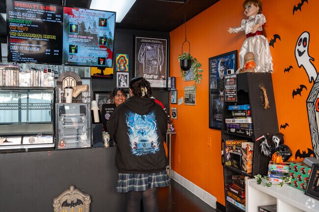 Coffinated Coffee is a unique horror-themed cafe that serves unique coffee and snacks.