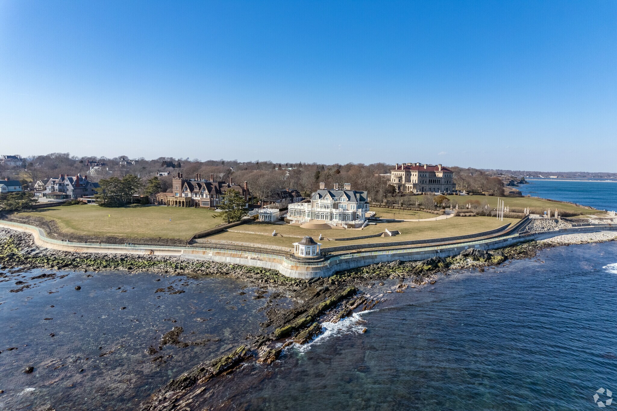 Breathtaking Views of the Atlantic Ocean at the Mouth of Narraganset Bay.