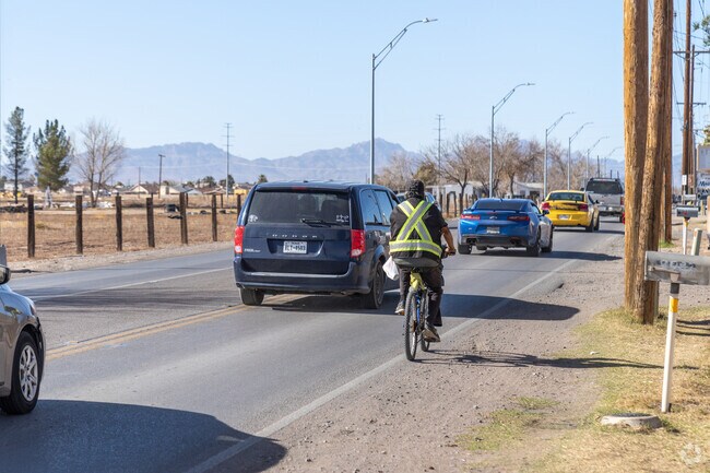 Socorro's residents navigate the town with a leisure ride.