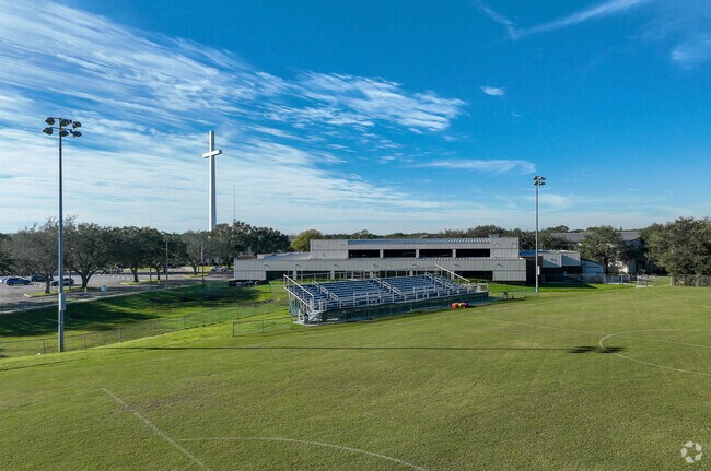 Central Florida Christian Academy has a football field and home of The Eagles.