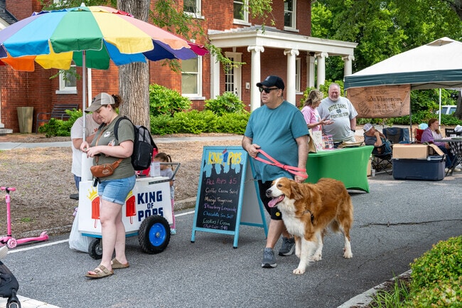 Brown Park hosts the Canton Farmers Market each Saturday in the heart of downtown.