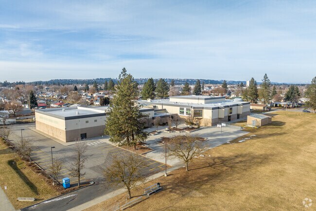 Garry Middle School sits close to a local hospital.
