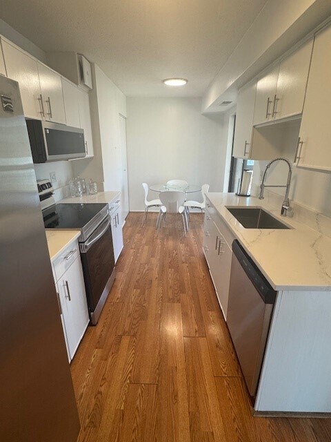 Renovated eat in kitchen