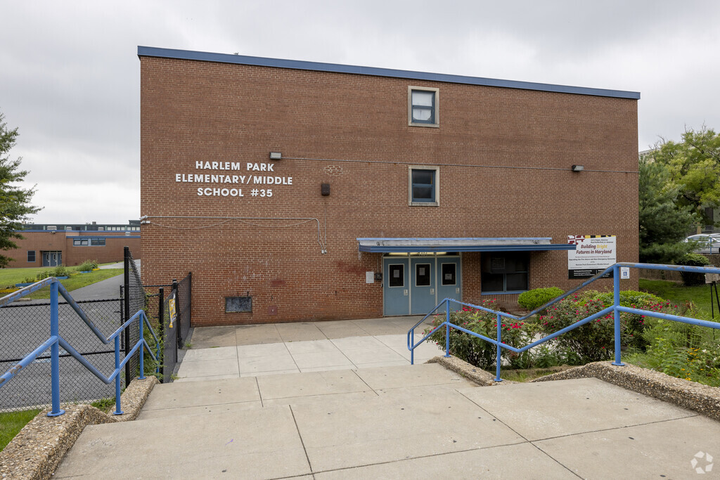 Harlem Park Elementary School building in Harlem Park.