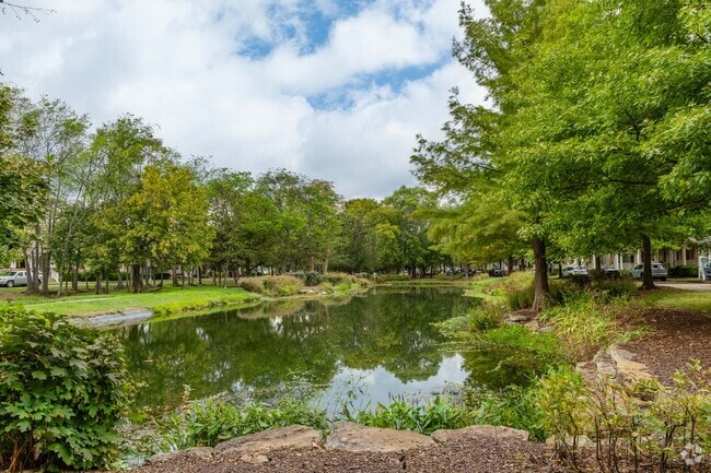 Pearl Street Park features a scenic lake in Westhaven's center.