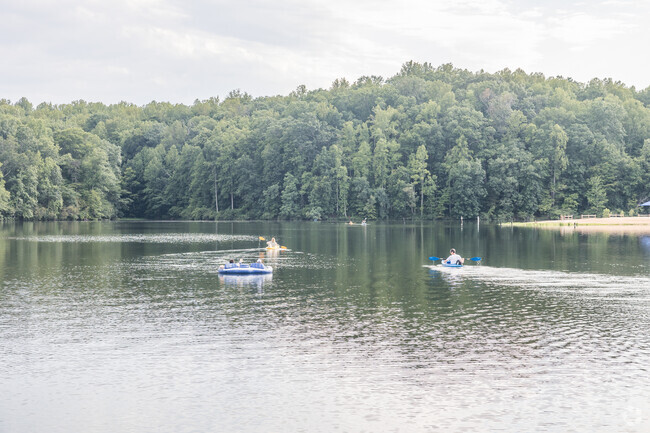 Experience the thrill of kayaking near Piney Mountain’s picturesque landscape.