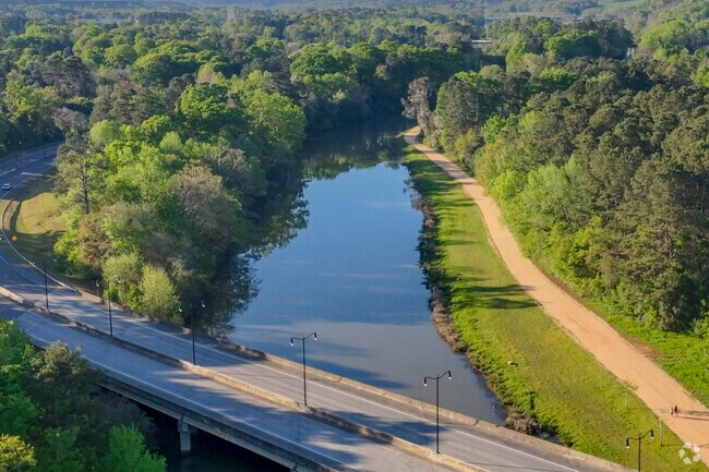 The park's trail is approximately 8 miles one-way from the Savannah Rapids