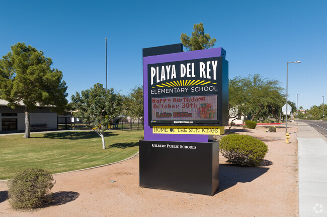Home of the Sun Kings, students at Playa Del Rey Elementary School in Gilbert show school pride.