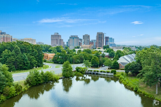 Reston Town Center is a slice of paradise surrounded by modern conveniences.