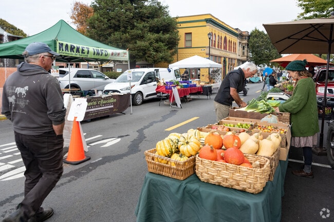 The Old Town Farmers' Market is in the heart of Eureka on Tuesdays in the Summer.