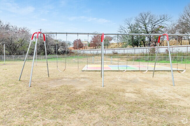 Joy swings in the breeze at Aledo Christian School's vibrant playground.