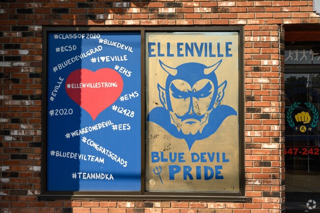 Ellenville, NY is home of the Blue Devils high school football team.