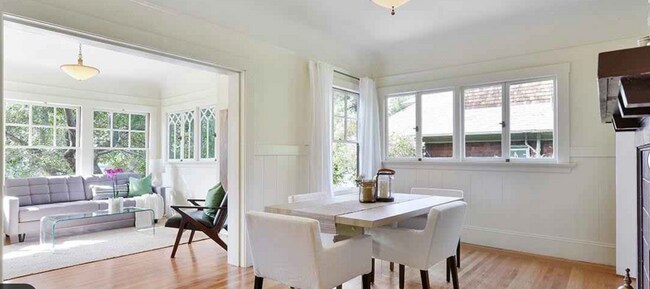 Dining room w/decorative fireplace