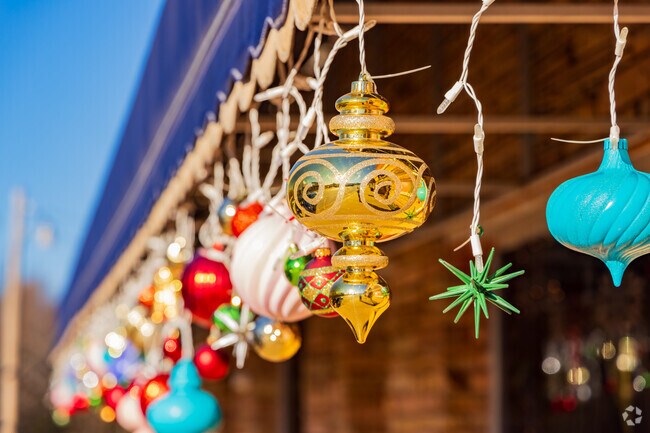 Here is a close-up shot of some interesting Christmas decor in the Luther.