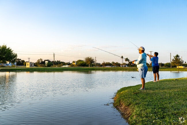 Firemen's Park has a manmade lake used for fishing by McAllen residents.