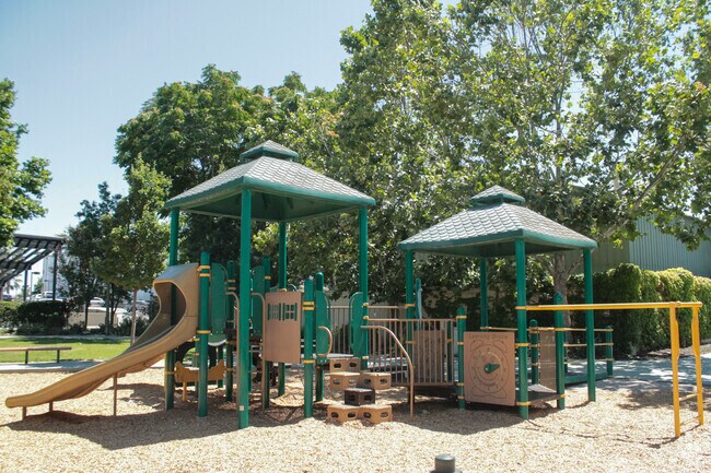 Bestor Art Park in Spartan-Keyes has a vibrant playground perfect for kids to explore.