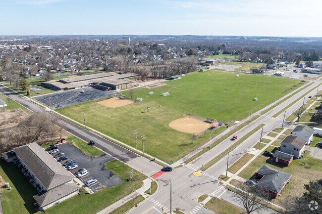 Luther Elementary School has several nearby ball fields.
