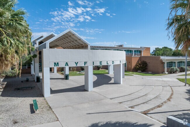 At B- rated Mayfield High School, students can choose to join fourteen sports teams.