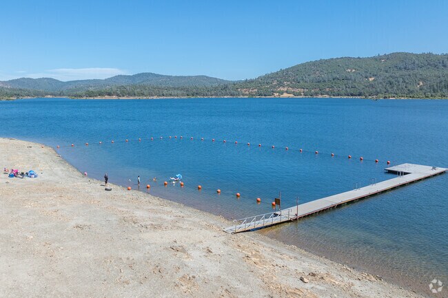 Have a swim at Collins Lake near Loma Rica.