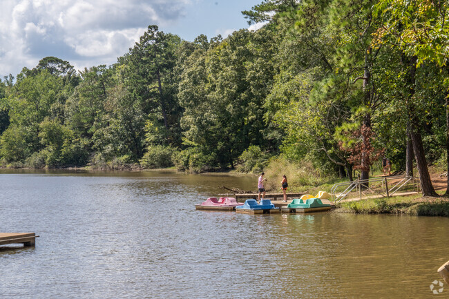 Visitors of Chewacla State Park often fish on the lake.