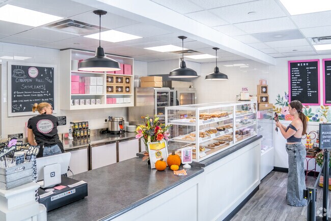 Mountain Dough Baking Co is right around the corner providing freshly made pastries and desserts