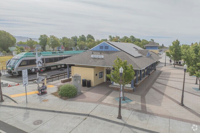 Cotati residents can travel up and down the North Bay using the modern SMART rail.