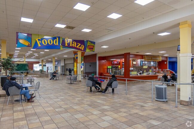 Reisterstown Plaza is a shopping center offering department stores, restaurants & a supermarket.