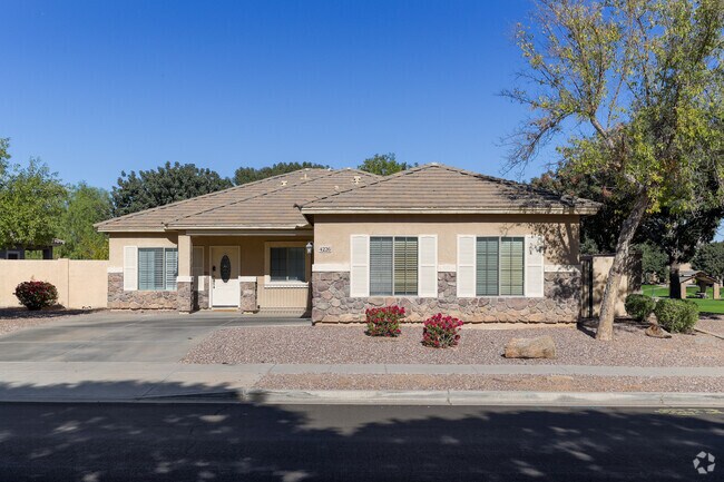 Single-story Mediterranean homes are common in the Power Ranch neighborhood.