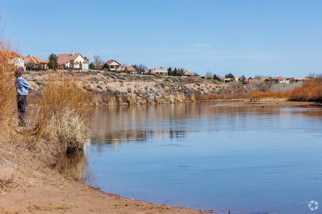 Walking trails along the Rio Grande River are a convenient option for Chamiza Estates residents.