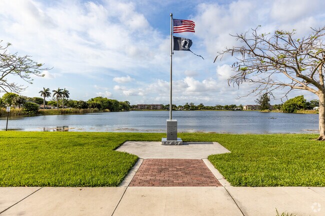 Veterans Park is a small park sitting on the water in Playland Village, FL.